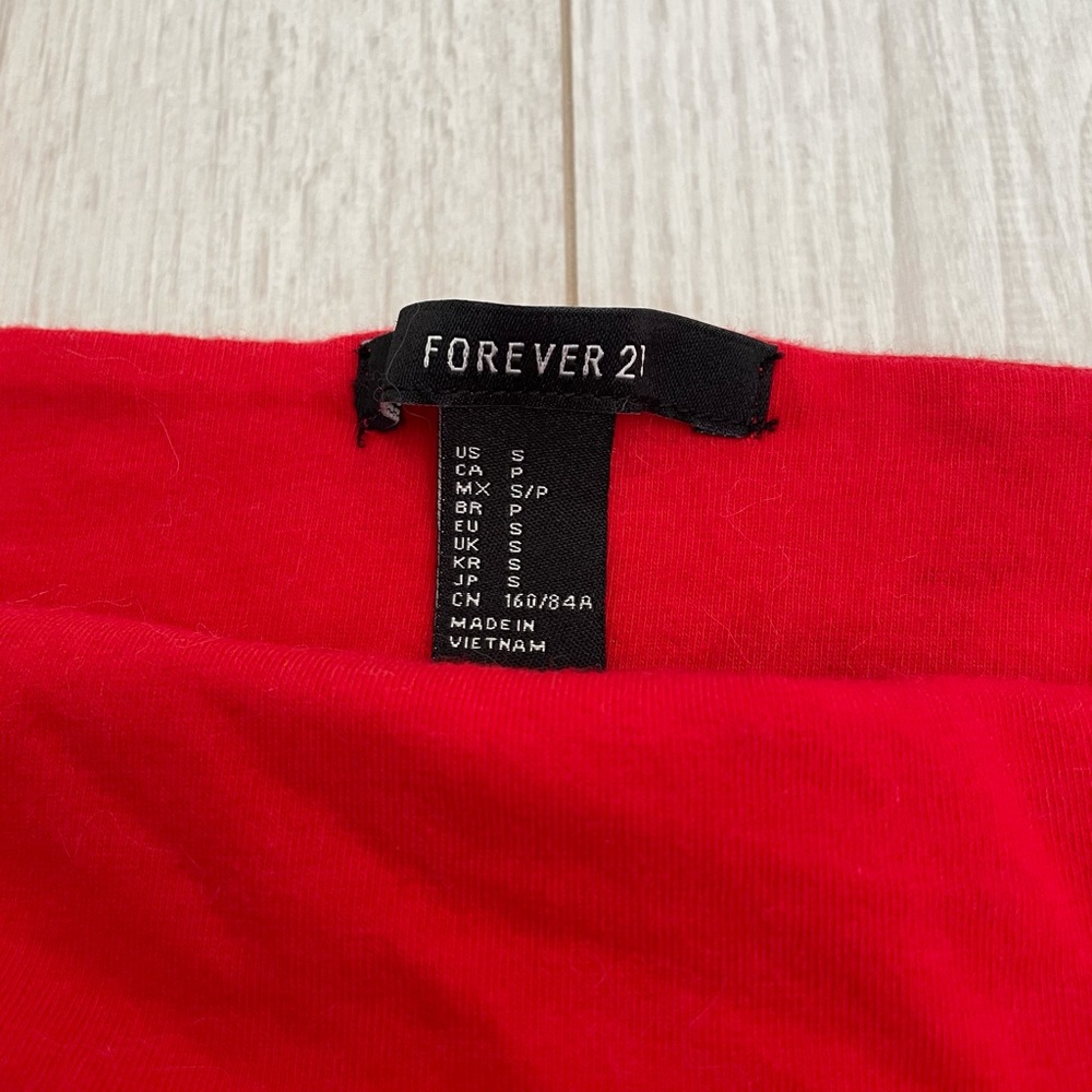 Red Crop Top - Picture 3 of 3